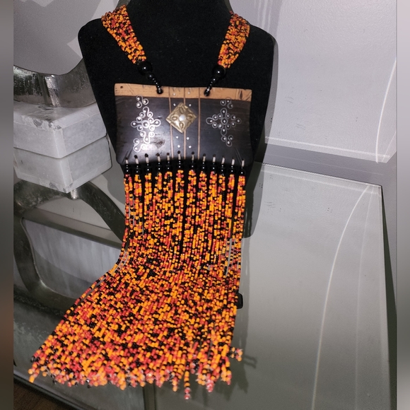 Jewelry - Handmade Ebony wood tribal necklace